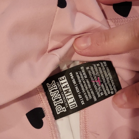 NWOT 2 Pair Women's Victoria's Secret Pink  Leggings Size S - Picture 3 of 14